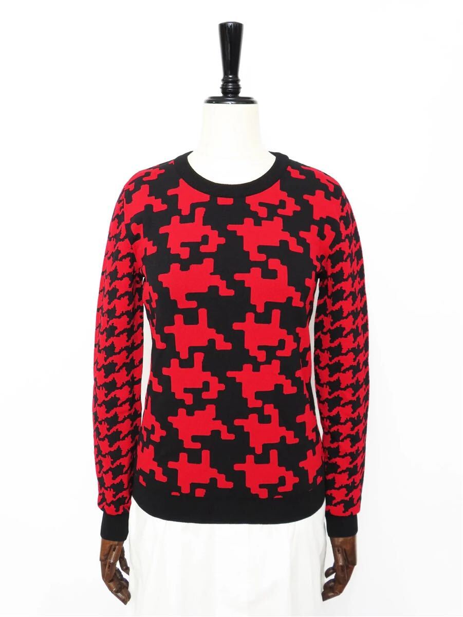 70918 MOSCHINO / モスキーノ BOUTIQUE MOSCHINO ピクセルカモフラージュ ニット プルオーバー拍卖