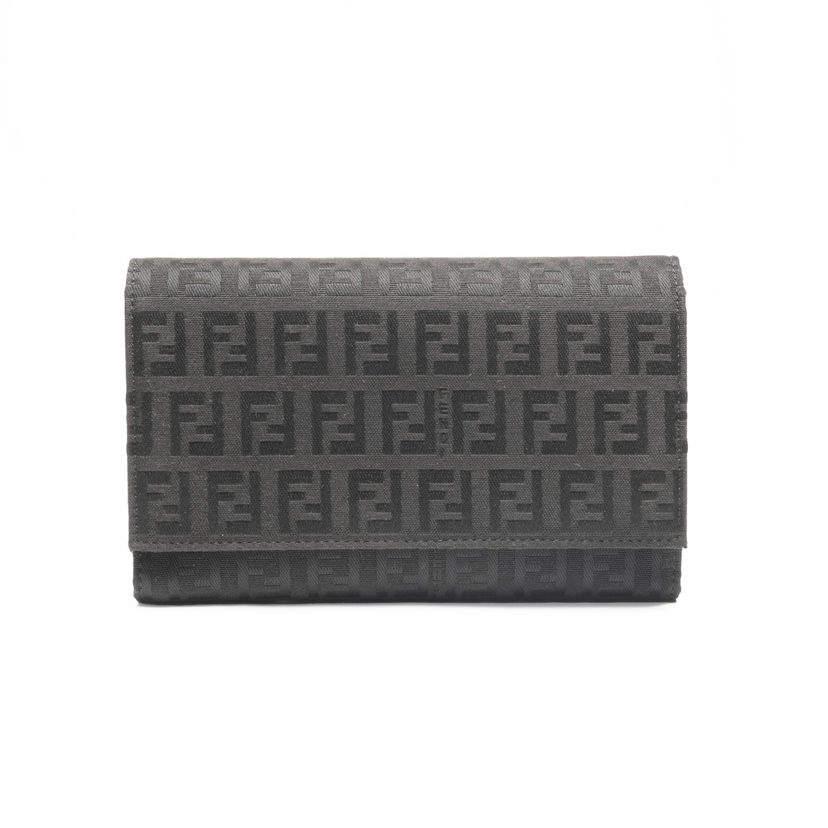 フェンディ FENDI 長財布 ズッキーノ キャンバス ブラック拍卖