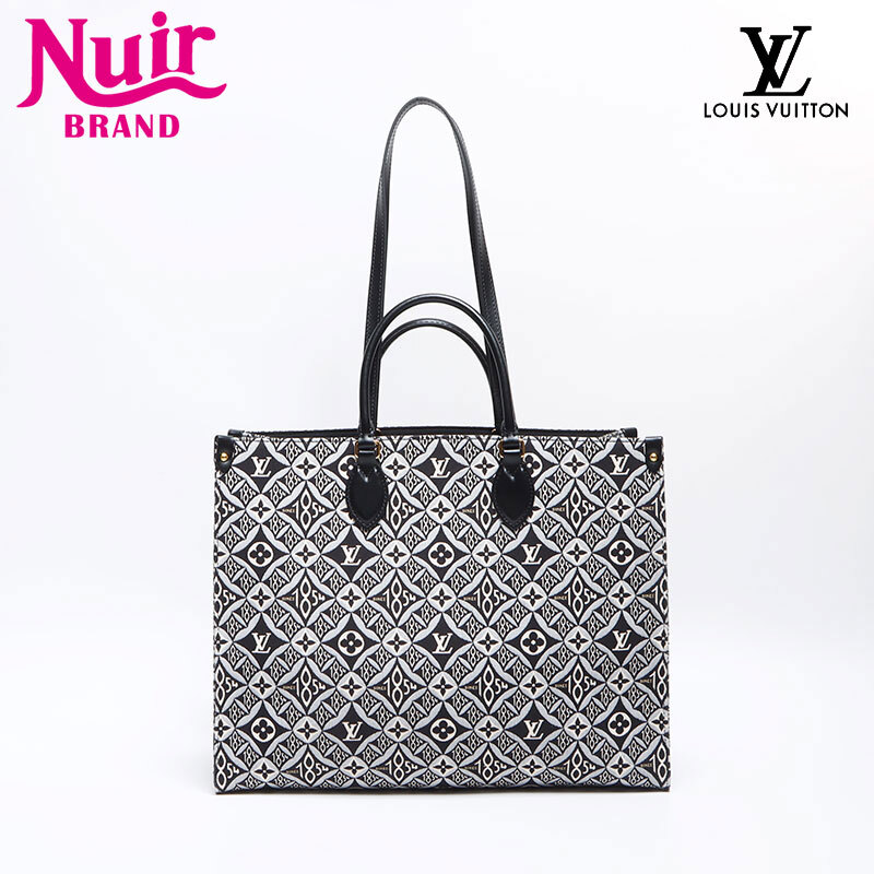 ルイ・ヴィトン LOUIS VUITTON トートバッグ 2020 M57207 ジャガード モノグラム オンザゴー GM 1854 ブラック拍卖