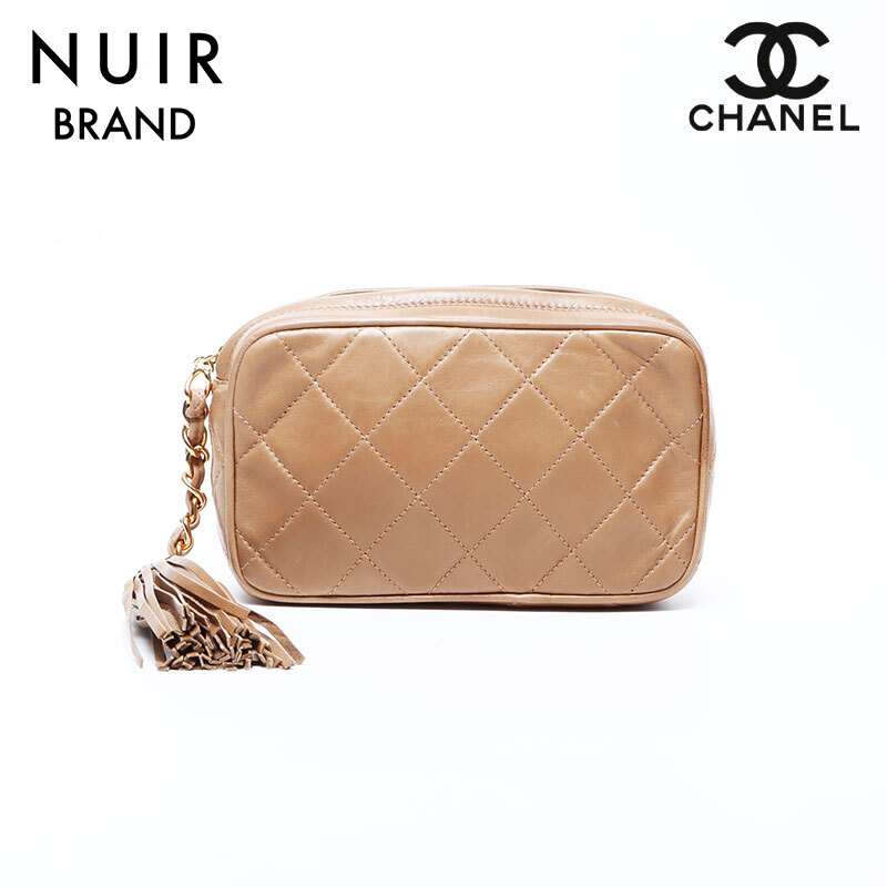 シャネル CHANEL ポーチ 1番台 タッセル ブラウン拍卖