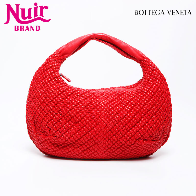 ボッテガヴェネタ BOTTEGAVENETA ショルダーバッグ レザー ホーボー レッド拍卖