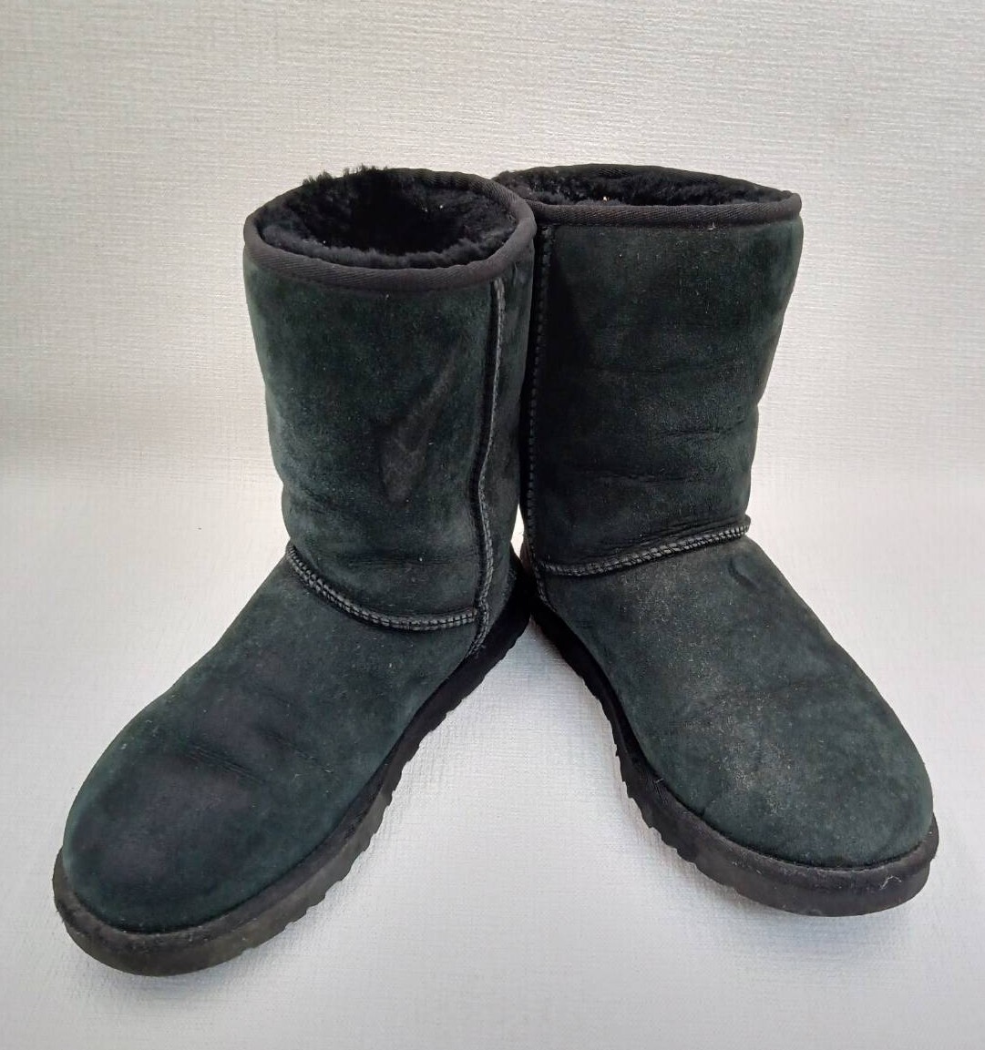 【K19】UGG/アグ/ムートンブーツ/ブラック/サイズ26㎝拍卖