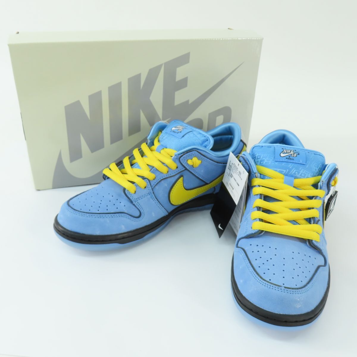 153s【未使用】NIKE × THE POWERPUFF GIRLS ナイキ パワーパフガールズ SB DUNK LOW PRO QS ダンク ロー プロ FZ8320-400 US8 26cm 箱有拍卖