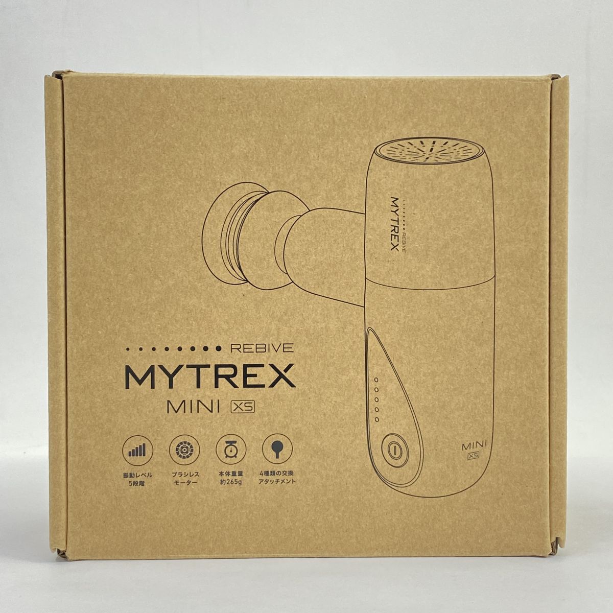 110 MYTREX マイトレックス REBIVE MINI XS MT-RMXS21W コードレスハンディマッサージャー ホワイト ※中古美品拍卖