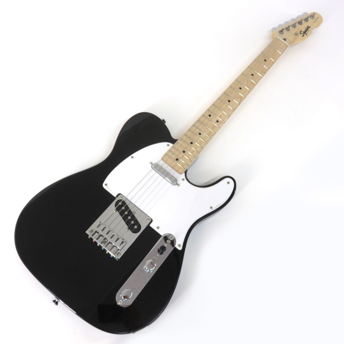 092s☆Squier by Fender スクワイア スクワイヤー SONIC Telecaster ブラック テレキャスター エレキギター ※中古拍卖