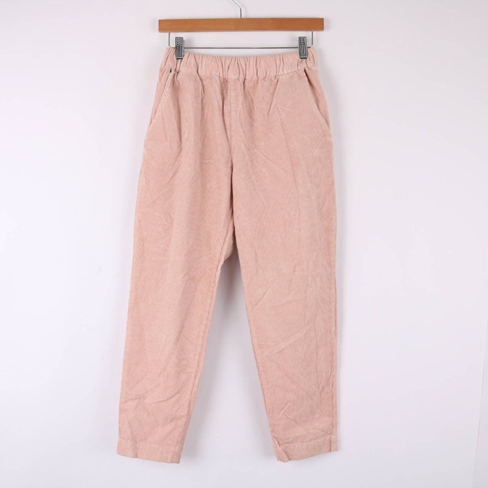 ピュアルセシン ロングパンツ ストレッチ 無地 ボトムス M相当 レディース フリーサイズ ピンク Pual ce cin拍卖