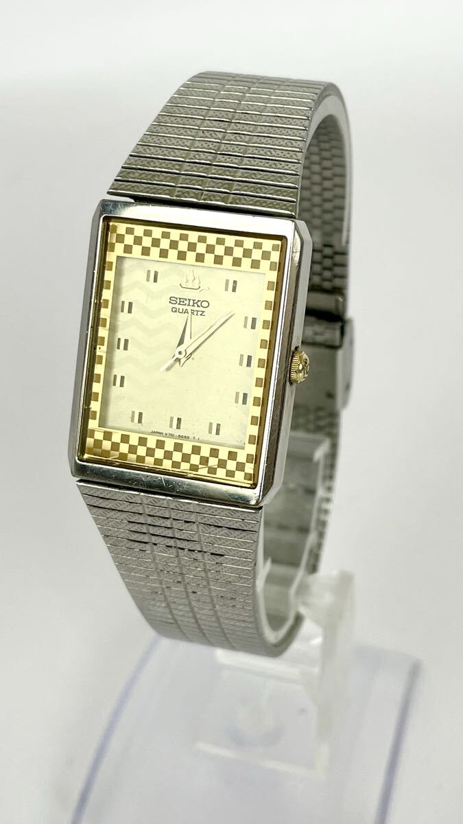 SEIKO セイコー V701-5H7A スクエア メンズ クォーツ 腕時計拍卖