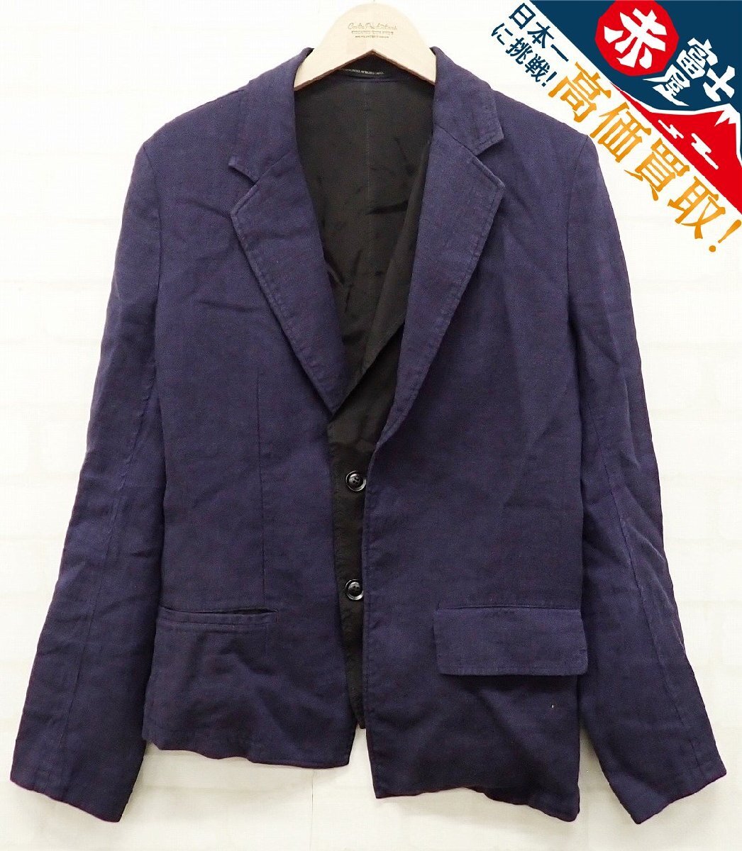 9T6203/Y's COMPOSITION SEE ATTACHED LABEL リネン×ウール テーラードジャケット XY-J11-300拍卖