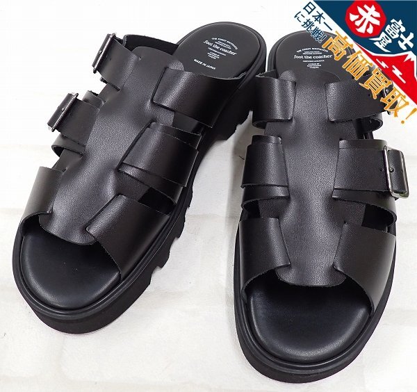 3S3227/未使用品 foot the coacher GURKHA SANDALS (TWEETY SOLE) フットザコーチャー グルカサンダル拍卖