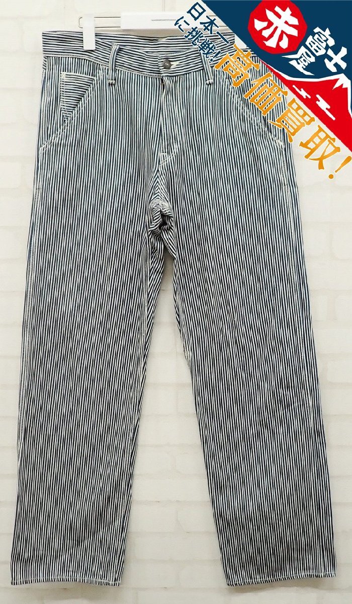 4P1712/THE FLAT HEAD ヒッコリーワークパンツ PN-07W フラットヘッド拍卖