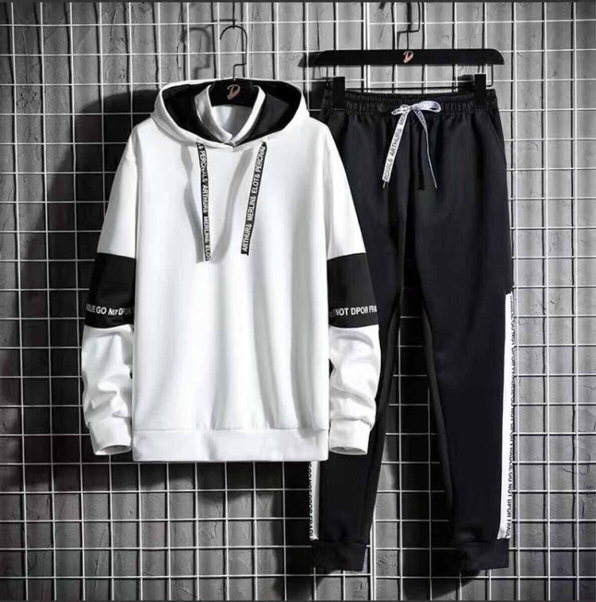 サイズ:Lジャージ 上下セット パーカー スエット ウェア セット ジャージ 長袖 メンズジャージ拍卖