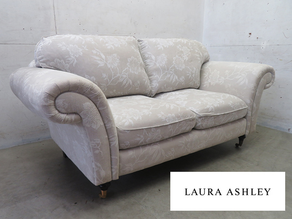 ■P306■美品■ローラアシュレイ/Laura Ashley■モーティマ■28万■エレガント■クラシック■2人掛けソファ/2PSOFA■拍卖