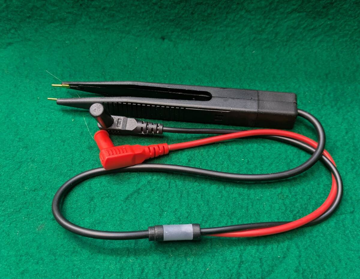 ピンセット型 テストリード 各種SMDチップ部品の計測に最適 利用中のテスター棒を交換して使用 工具全国一律ゆうメール180円拍卖