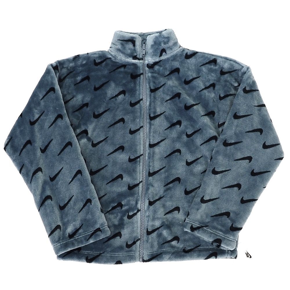 J0698S 新品 NIKE/フェイクファー ジャケット 【サイズ:5-6YRS(110~116cm)】 SMOKE GREY SWOOSH ESSENTILAS FULL ZIP ナイキ キッズ拍卖