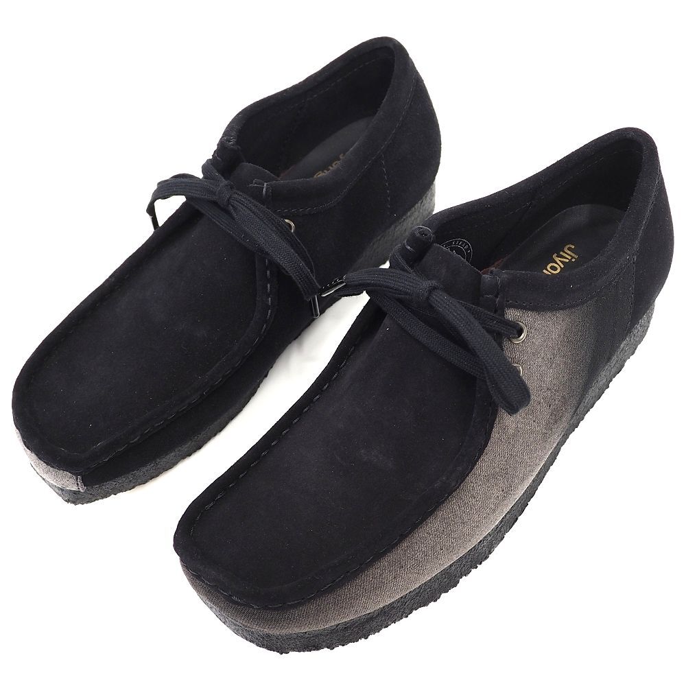 J06265 新品 Clarks ORIGINALS × JiyongKim/SUN-BLEACHED WALLABEE シューズ【サイズ:US7/UK6】Black Suede クラークス ジヨンキム 拍卖