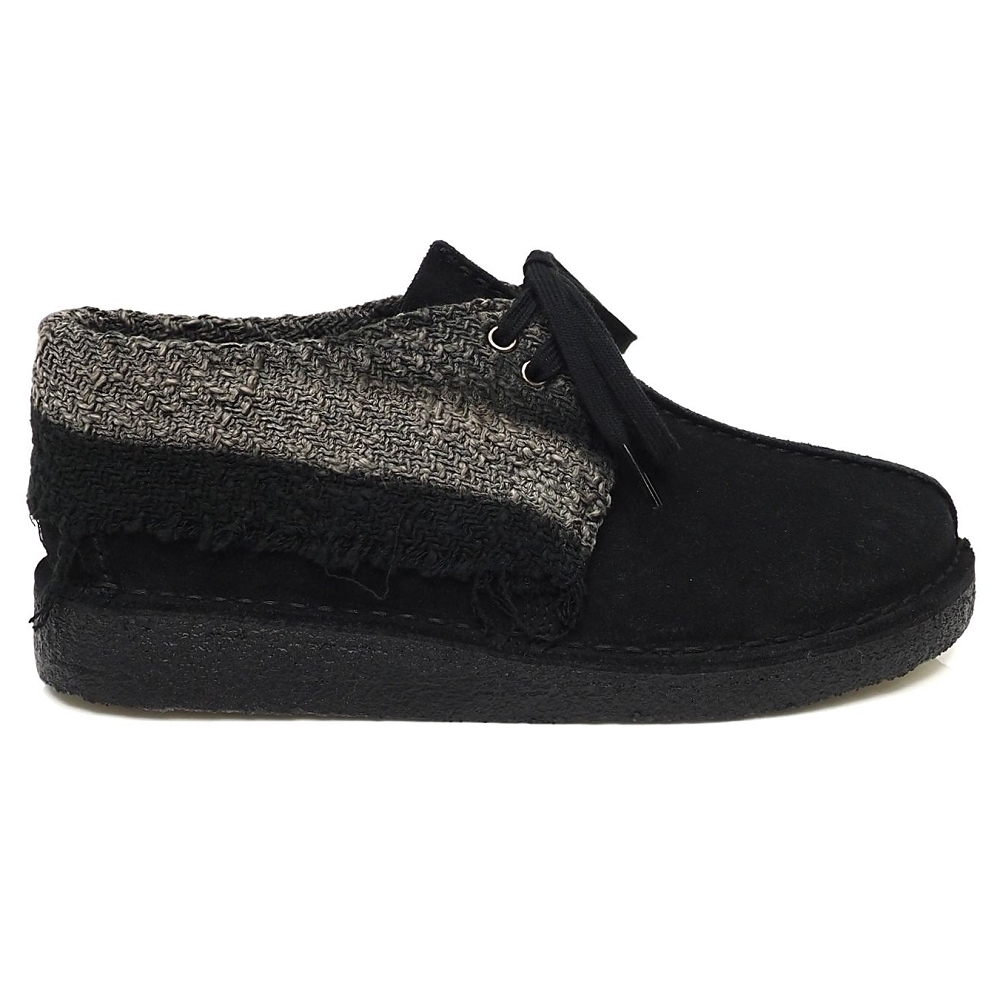 J06267 新品 Clarks ORIGINALS × JiyongKim/RAW EDGE DESERT TREK シューズ【サイズ:US7/UK6】Black Suede クラークス ジヨンキム メンズ拍卖