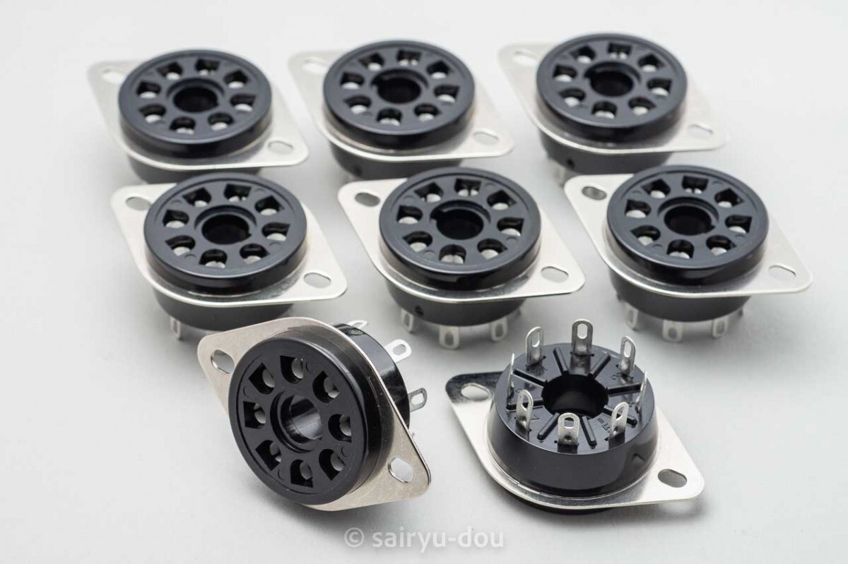 8ピン USオクタル 真空管ソケット QQQ(サンキューテクノス)製 新品8個セットD拍卖