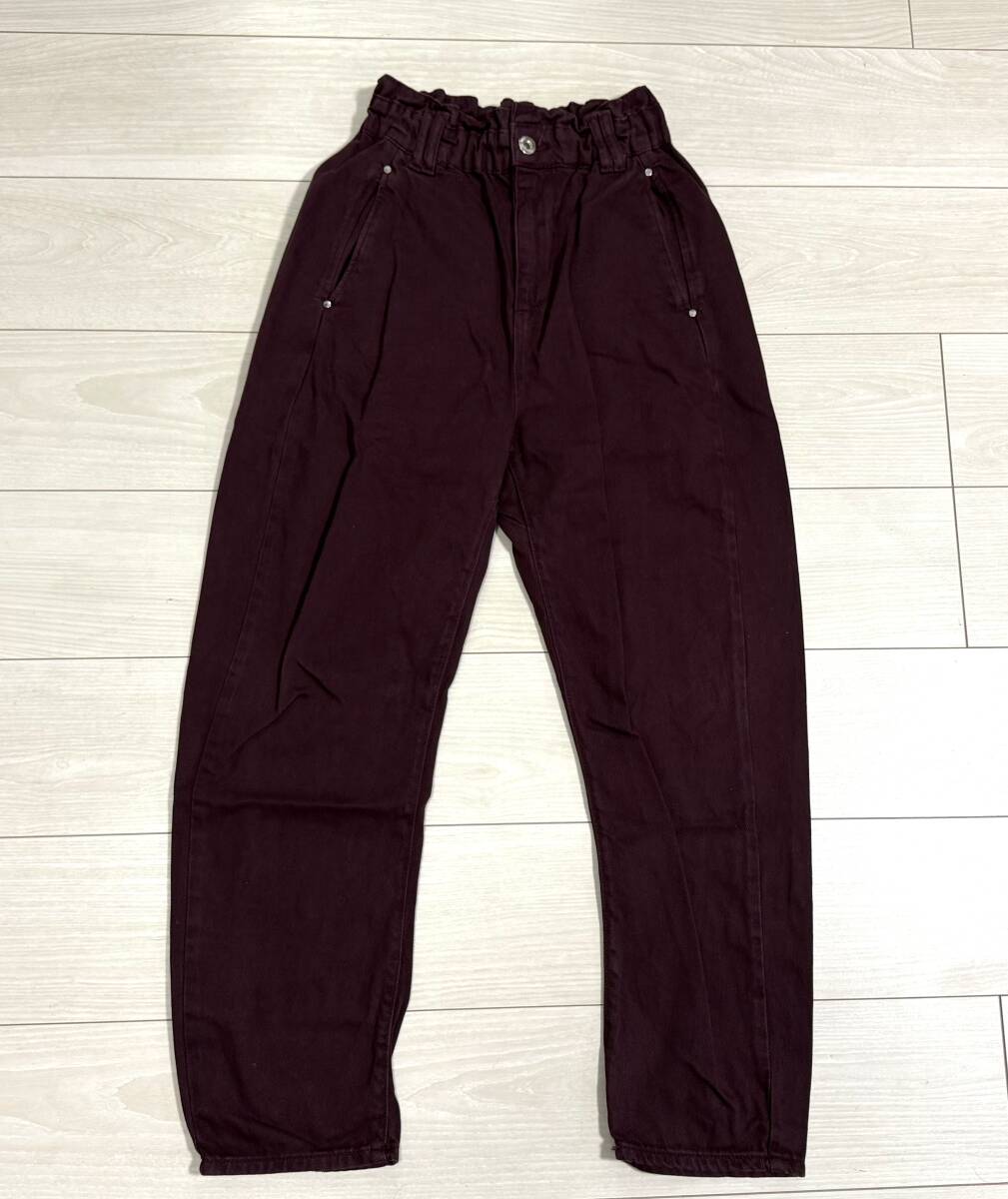 ★ZARA ザラ ロングパンツ バギーパンツ EUR/34 あずき色★拍卖