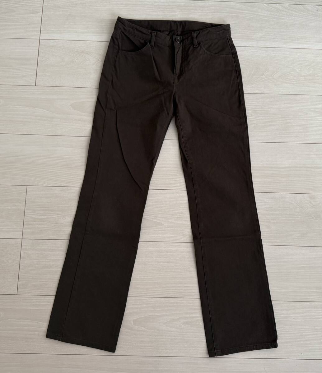 ★UNIQLO ユニクロ レディース ストレッチ ストレートパンツ 61 茶系★拍卖