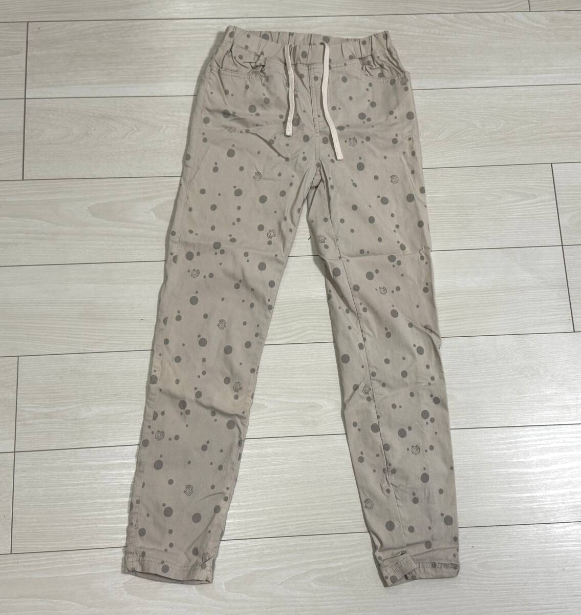 ★ドラッグストアーズ drug store's ストレッチ ロングパンツ ウエストゴム サイズ2 ナチュラル 柄入り★拍卖