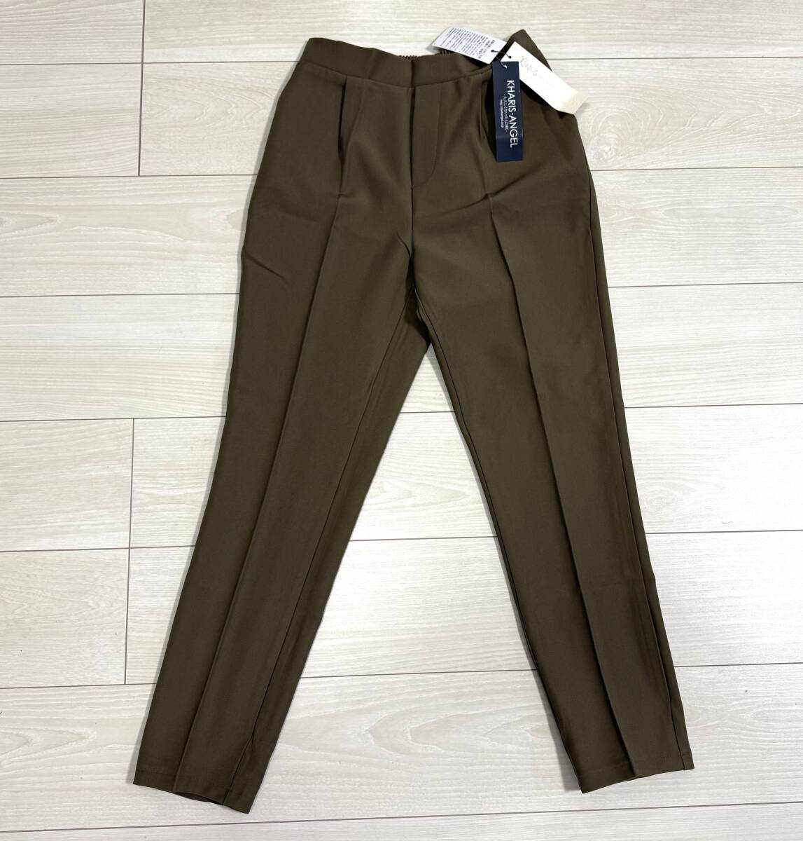 タグ付き/未使用★KHARIS ANGEL カリスエンジェル スキニーパンツ S 茶系 美ゆる★拍卖