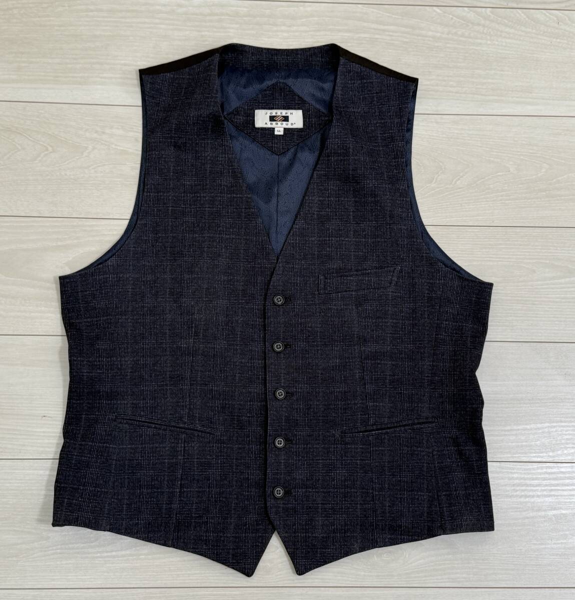 ★JOSEPH ABBOUD ジョセフ アブード ベスト ジレ メンズ 秋冬 LLサイズ オンワード樫山★拍卖