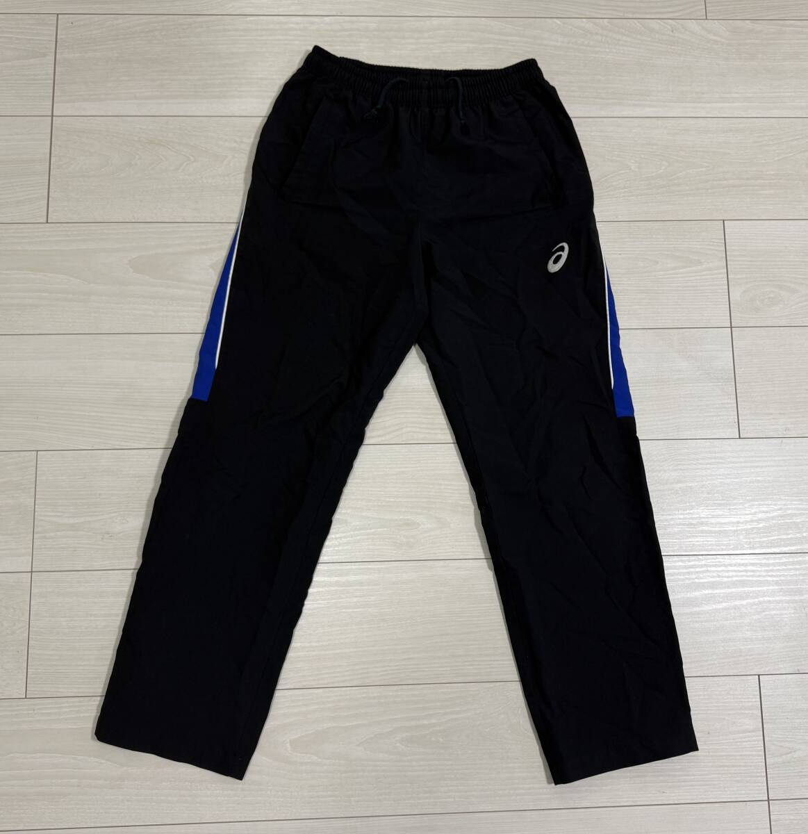 ★アシックス asics ストレッチロングパンツ クロスパンツ トレーニングウェア 黒 Sサイズ XA558N★拍卖