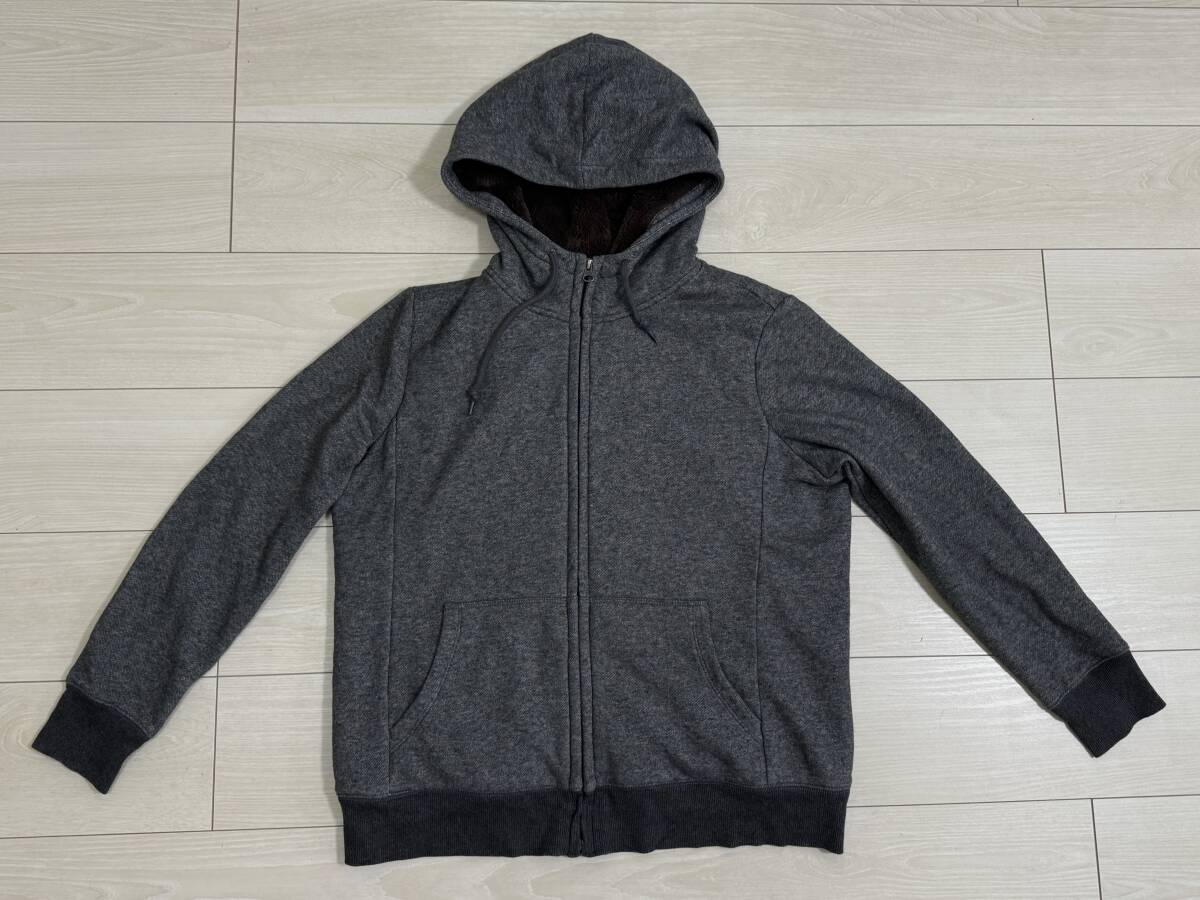 ★UNIQLO ユニクロ ソフトボアスウェット パーカー グレー XLサイズ レディース★拍卖