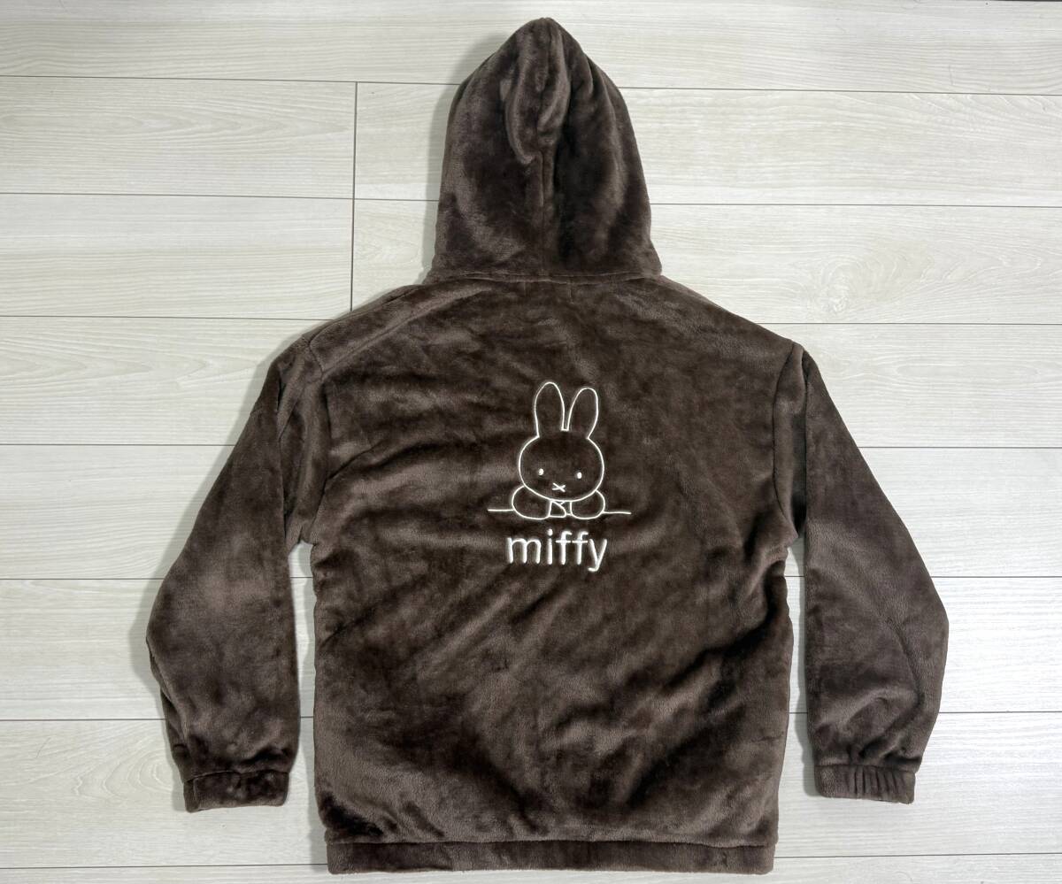 ★ミッフィー miffy フリース パーカー レディース LLサイズ ブラウン プルオーバー★拍卖