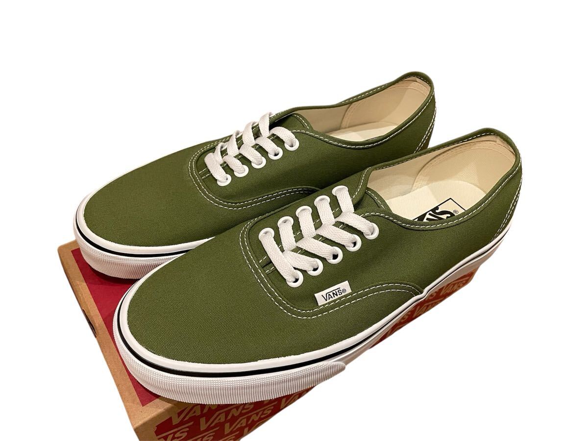 新品バンズauthenticエラERAオールドスクールOLDSKOOLグリーン26.5拍卖