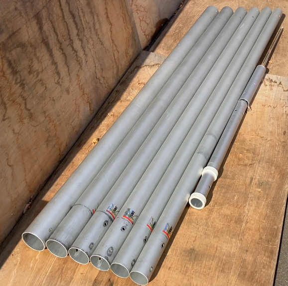 ■鯉のぼり 12m アルミポール 6段継ぎ 伸縮 アンテナ こいのぼり 風神ポール 札幌拍卖