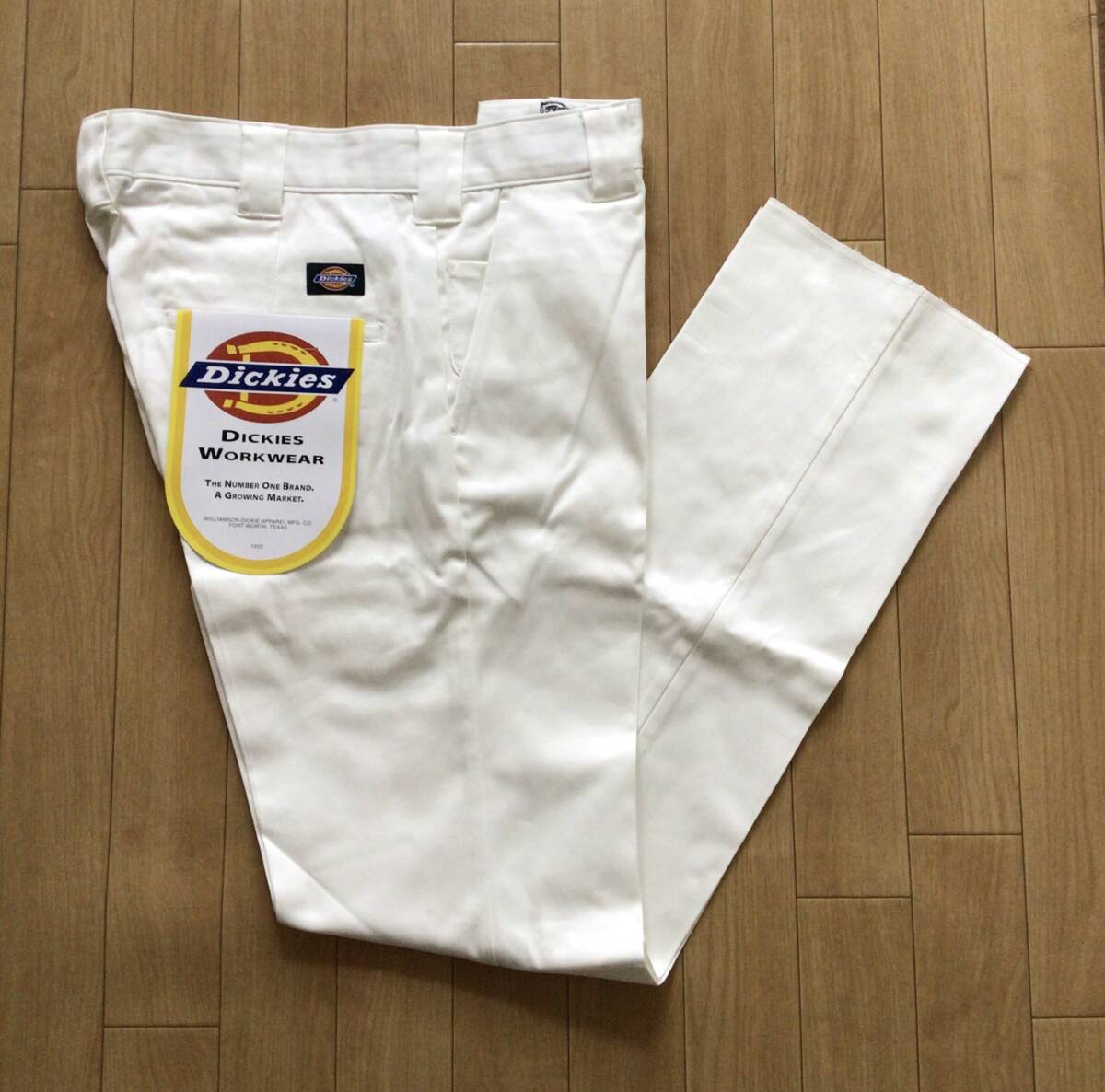 ディッキーズ Dickies ワークパンツ ロングパンツ 白 34インチ メンズ ボトムス 長ズボン 未使用品 少しヨゴレ有拍卖