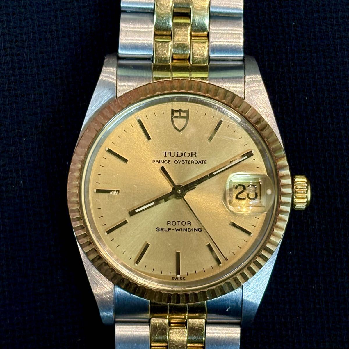 TUDOR チュードル チューダー PRINCE OYSTERDATE プリンスオイスターデイト 自動巻 腕時計 AT 稼働品 純正ベルト拍卖