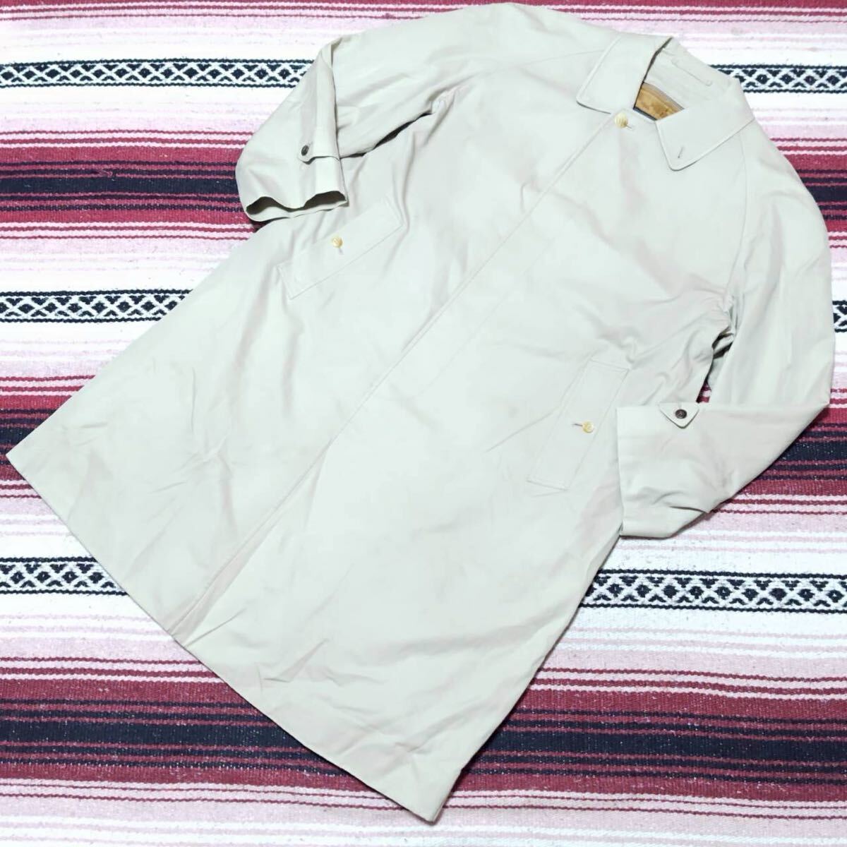 正規品◎ライナー付き◎【Burberry's】バーバリー ステンカラーコート エレガント ハイクラス感 クラシック モード カーキ 94 /Y38275ji拍卖