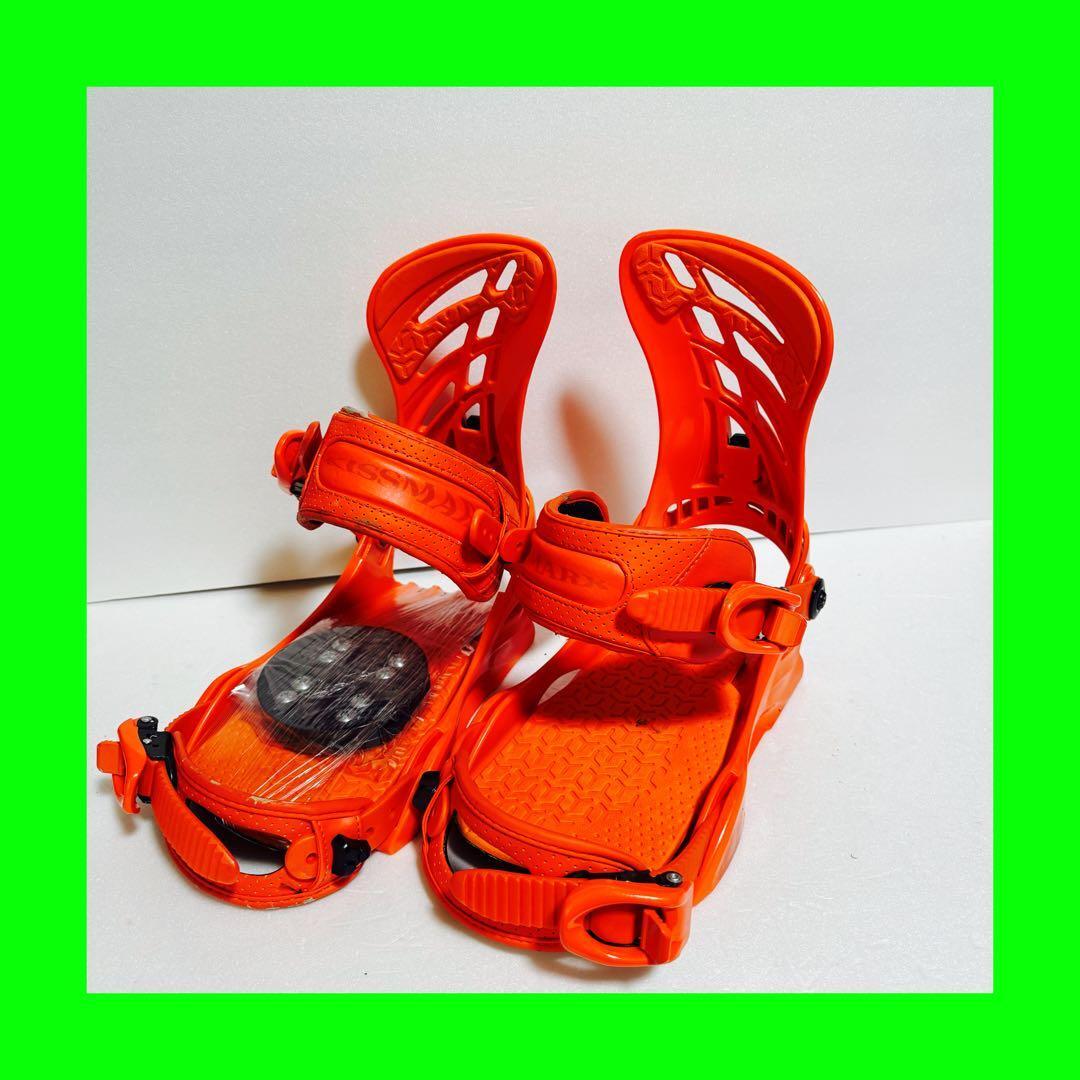 MLサイズ オレンジ スノーボード ビンディング キスマーク 格安激安処分 バインディング拍卖
