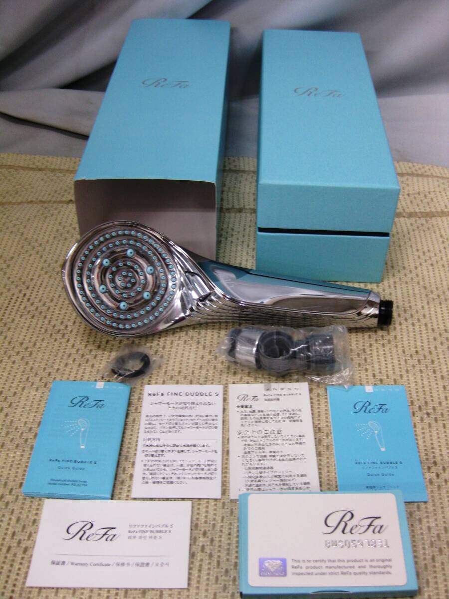 ReFa FINE BUBBLE S リファ ファインバブルS RS-AF15A シルバー シャワーヘッド 箱 取扱説明書拍卖
