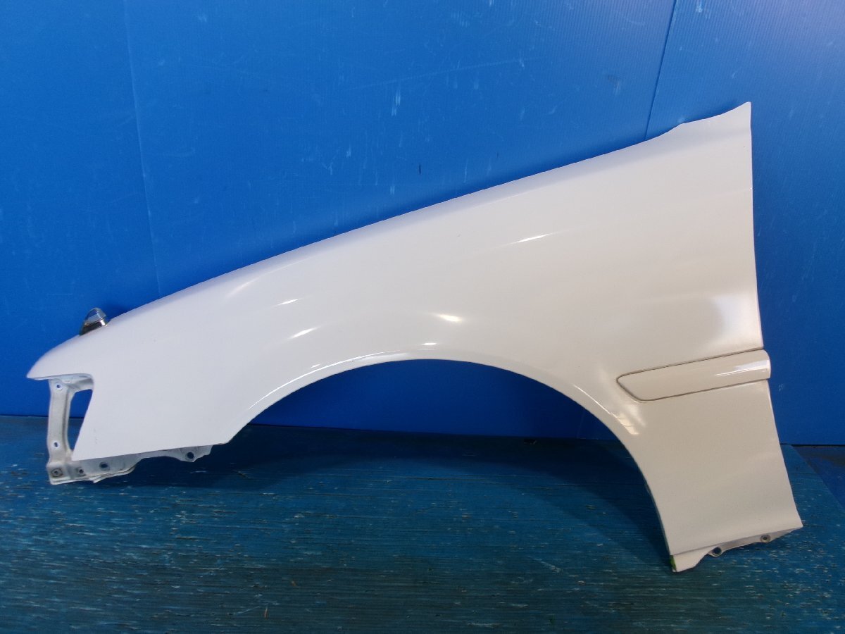 トヨタ クレスタ JZX100 スーパールーセント2.5 純正 左フェンダー カラー ホワイト 040 マーカー付き Y7.1110拍卖