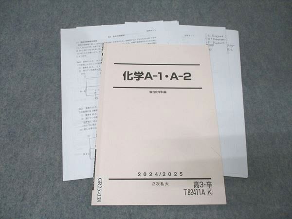 駿台 化学A-1・A-2 テキスト 2024 2次私大 004s0B拍卖