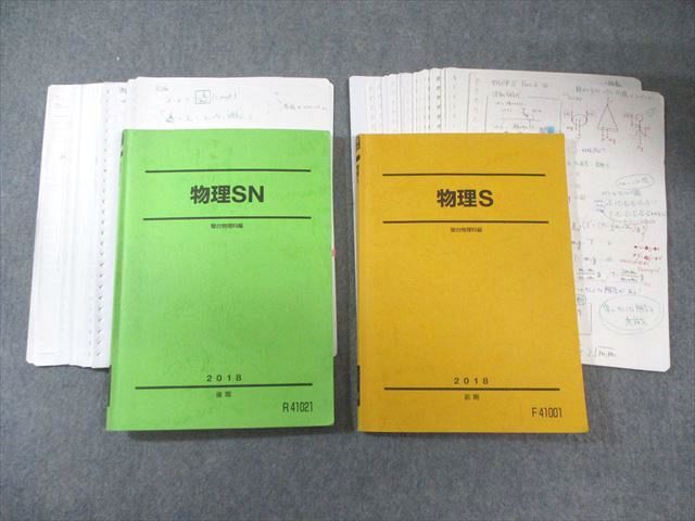 駿台 物理S/物理SN テキスト通年セット 2018 計2冊 040M0D拍卖