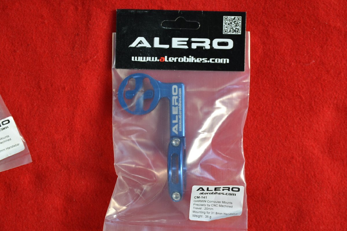 即決 新品★軽量35g★ALERO CM-141★AL6061-T6★フルCNC★ガーミン GARMIN アウトフロントマウント サイコン★ゆうパケット可◆ブルー★B2拍卖