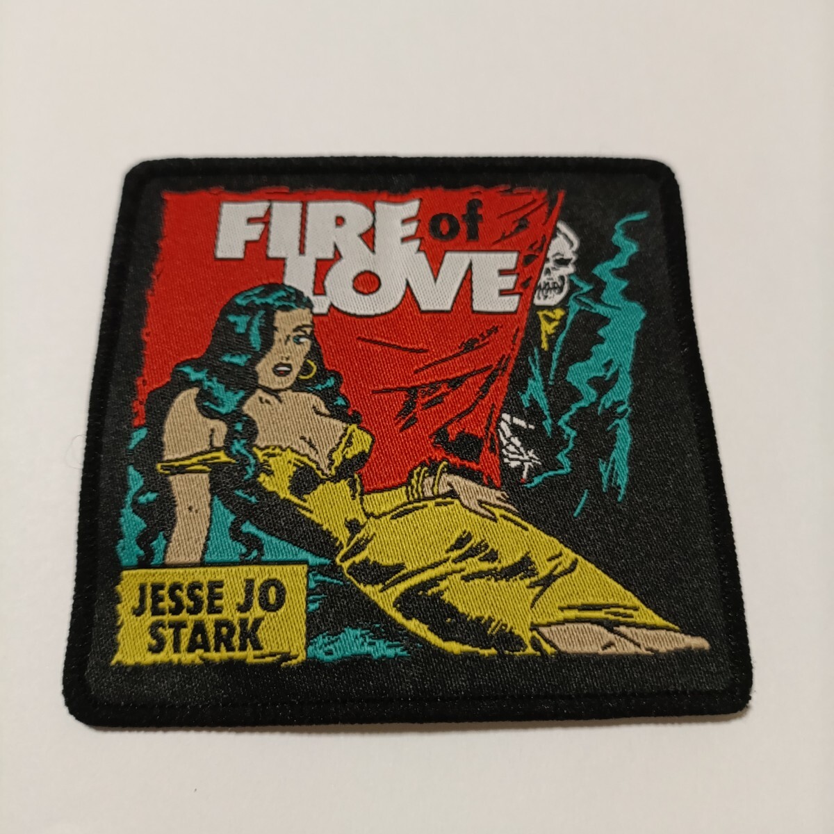 DEADLY DOLL ワッペン JESSE JO STARK 刺繍 FIRE of LOVE ジェシージョースターク CHROME HEARTS クロムハーツ拍卖