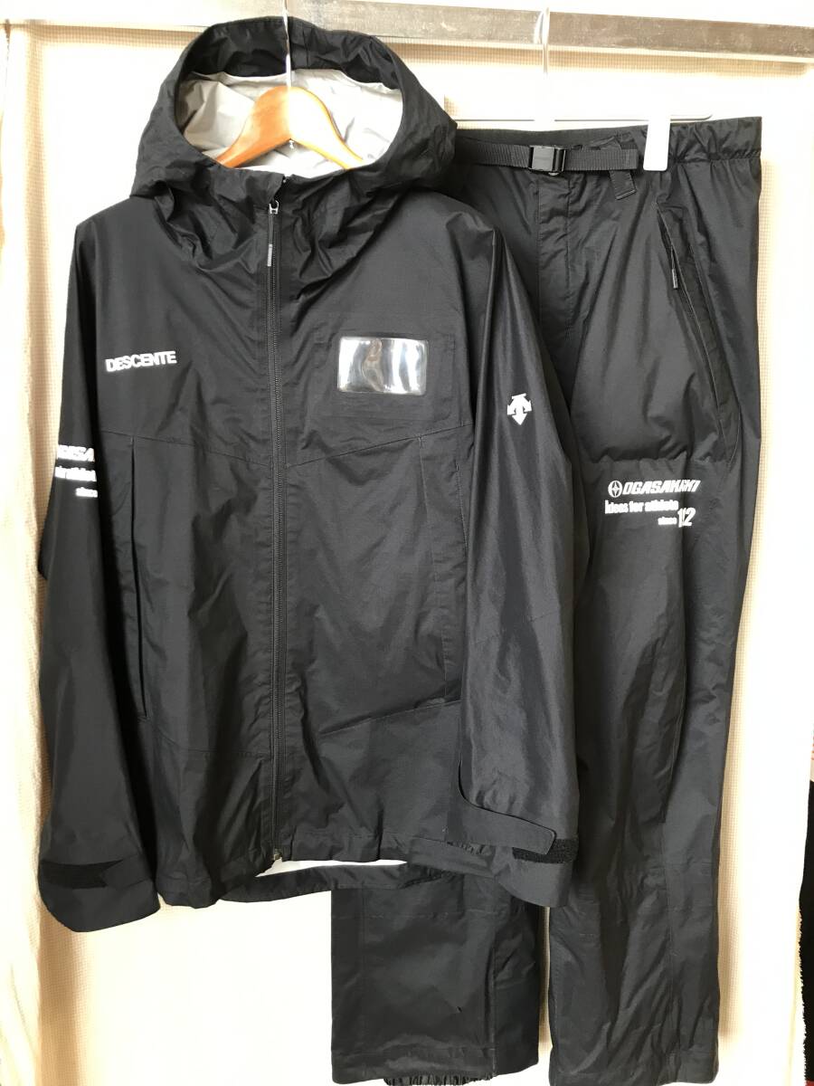 ☆★☆2026スタートセール!デサント&オガサカ ストレッチシェル上下セット ブラック XLサイズ/美品/春~サマースキー最適☆★☆拍卖