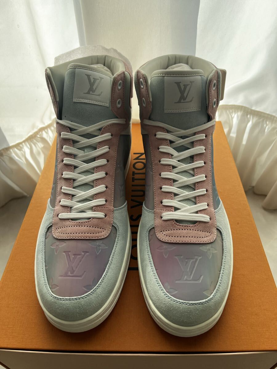 新品未使用 ルイヴィトン LOUIS VUITTON スニーカー リヴォリライン モノグラム レザー シューズ メンズ ハイカットスニーカー スエード拍卖