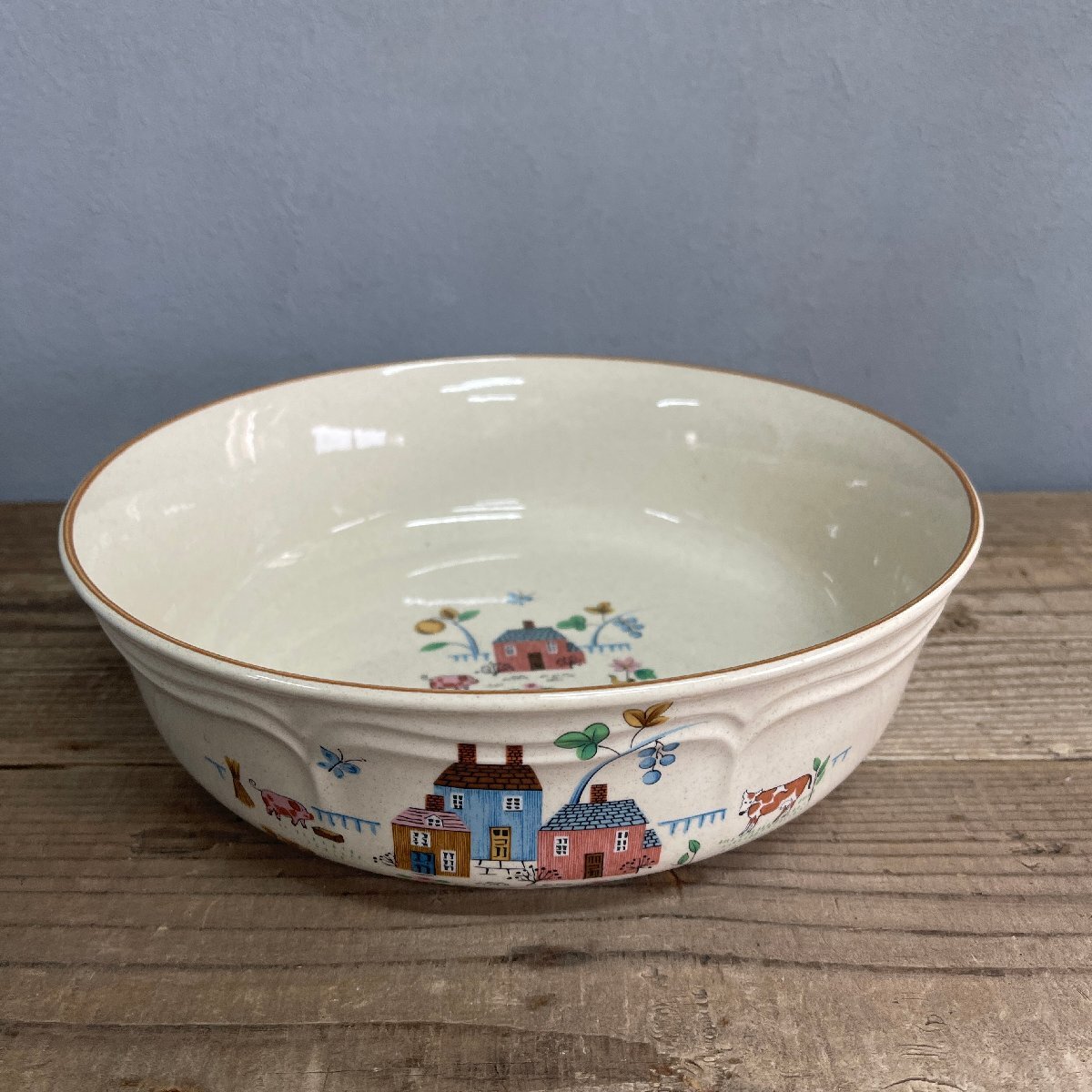 未使用品 保管品 記念品 アメリカンカントリー YAMAKA 盛皿 大皿 深皿 2個セット アニマル柄拍卖