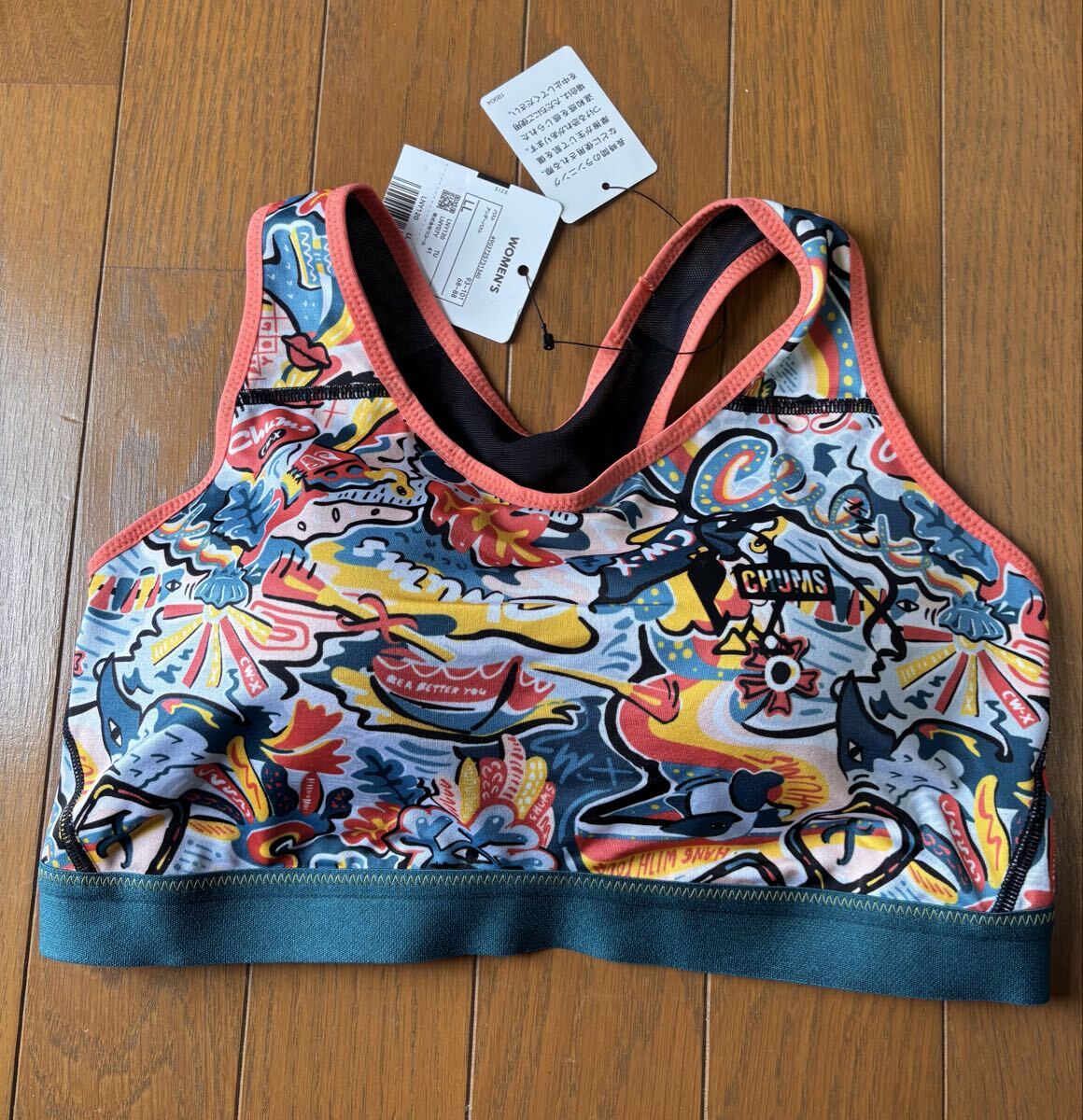 ★ワコール CW-X スポーツブラ CHUMS (チャムス) コラボ 新品 LL吸汗速乾 LNY120 ユレにくい ランニング ジム ヨガ拍卖
