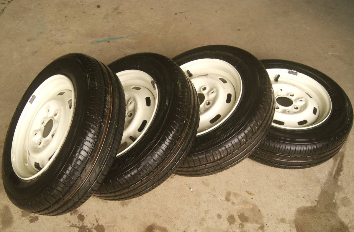 ローバーミニ用 鉄チン純正ホイール タイヤ付き拍卖