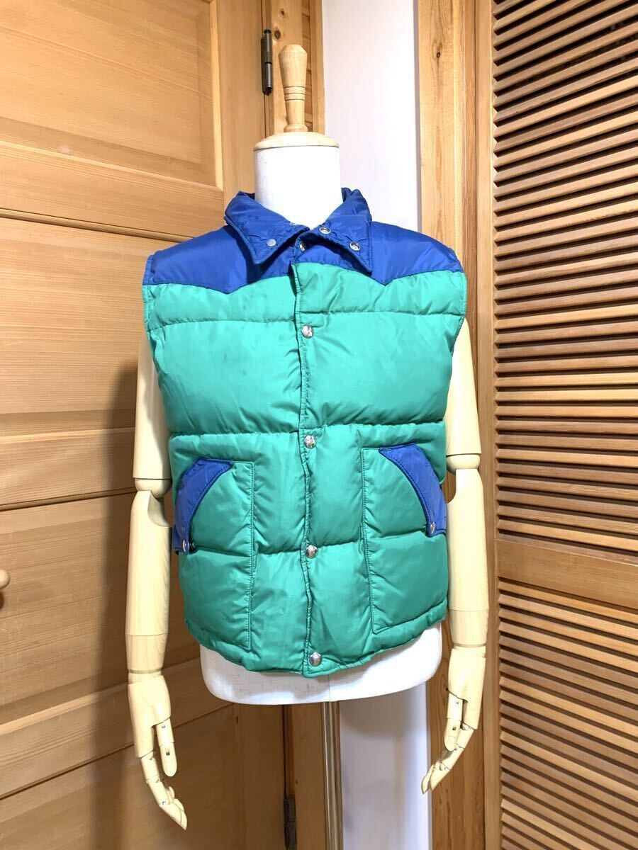 70s vintage COMFYベスト ダウンベスト USA製 ヴィンテージ ビンテージ拍卖