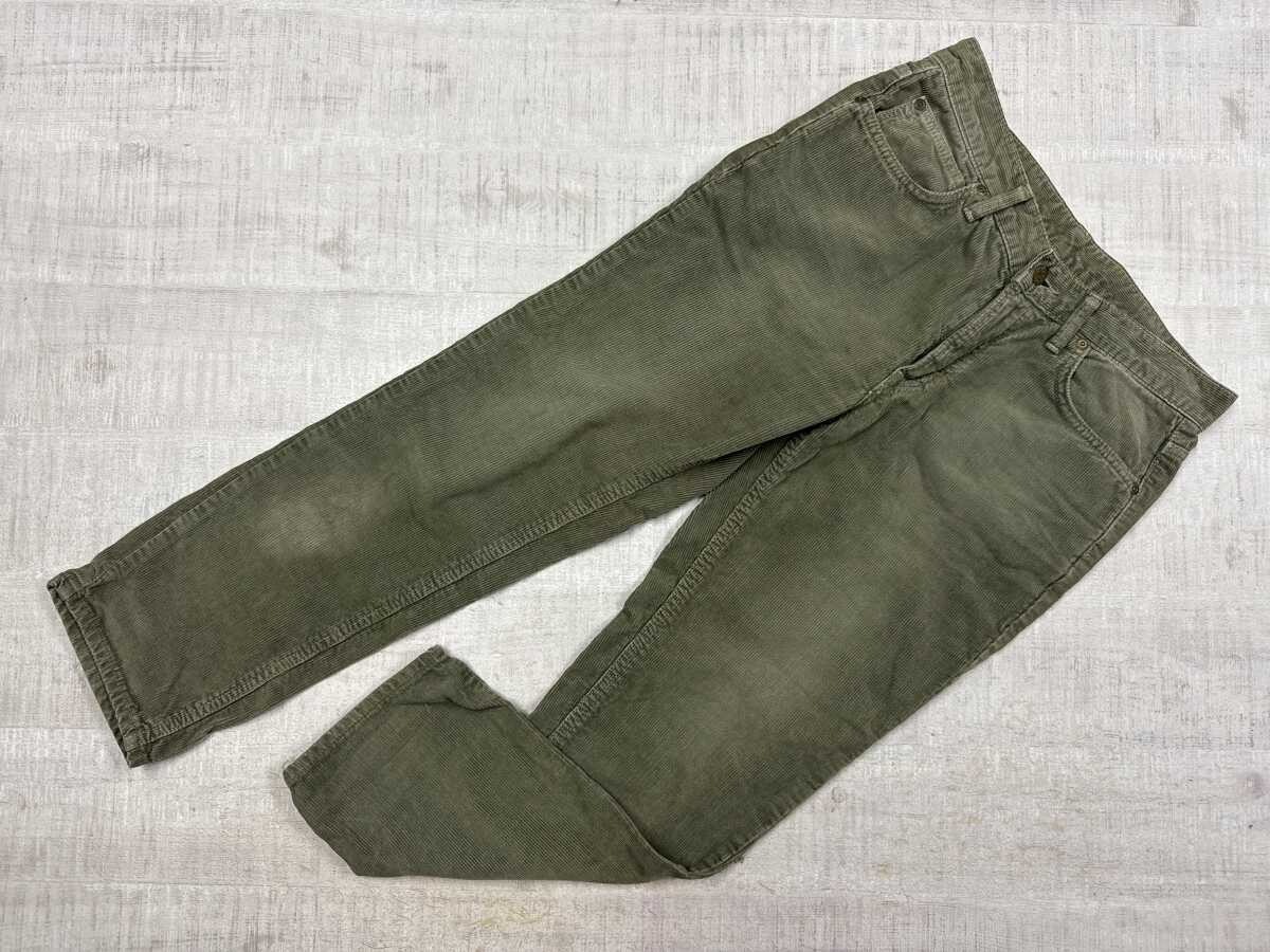リー ライダース Lee RIDERS レトロ アメカジ ワーク スリム テーパード コーデュロイ パンツ ボトムス レディース 日本製 M カーキ拍卖