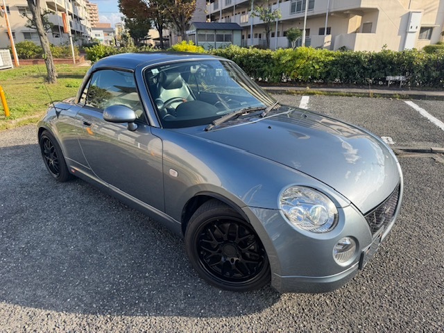 極★爆速カスタム コペン タンレザーエディション★絶好調!ターボ オープンカー 社外品マフラー ファイナルコネクション クロスバー拍卖