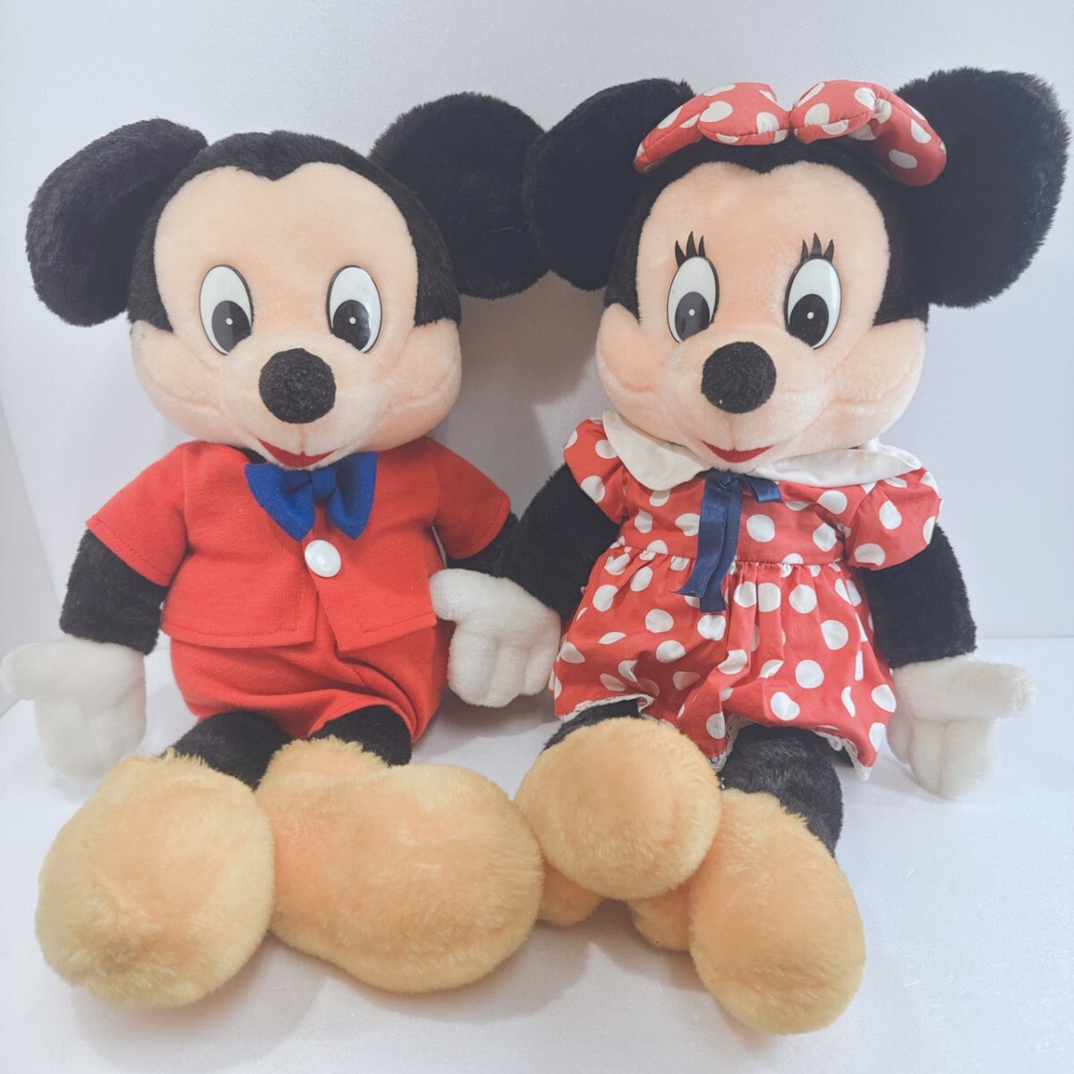 当時物 Disney ディズニー ぬいぐるみ ミッキー ミニー ミッキーマウス ミニーマウス 昭和レトロ 東京サンアンドスター 現状品拍卖